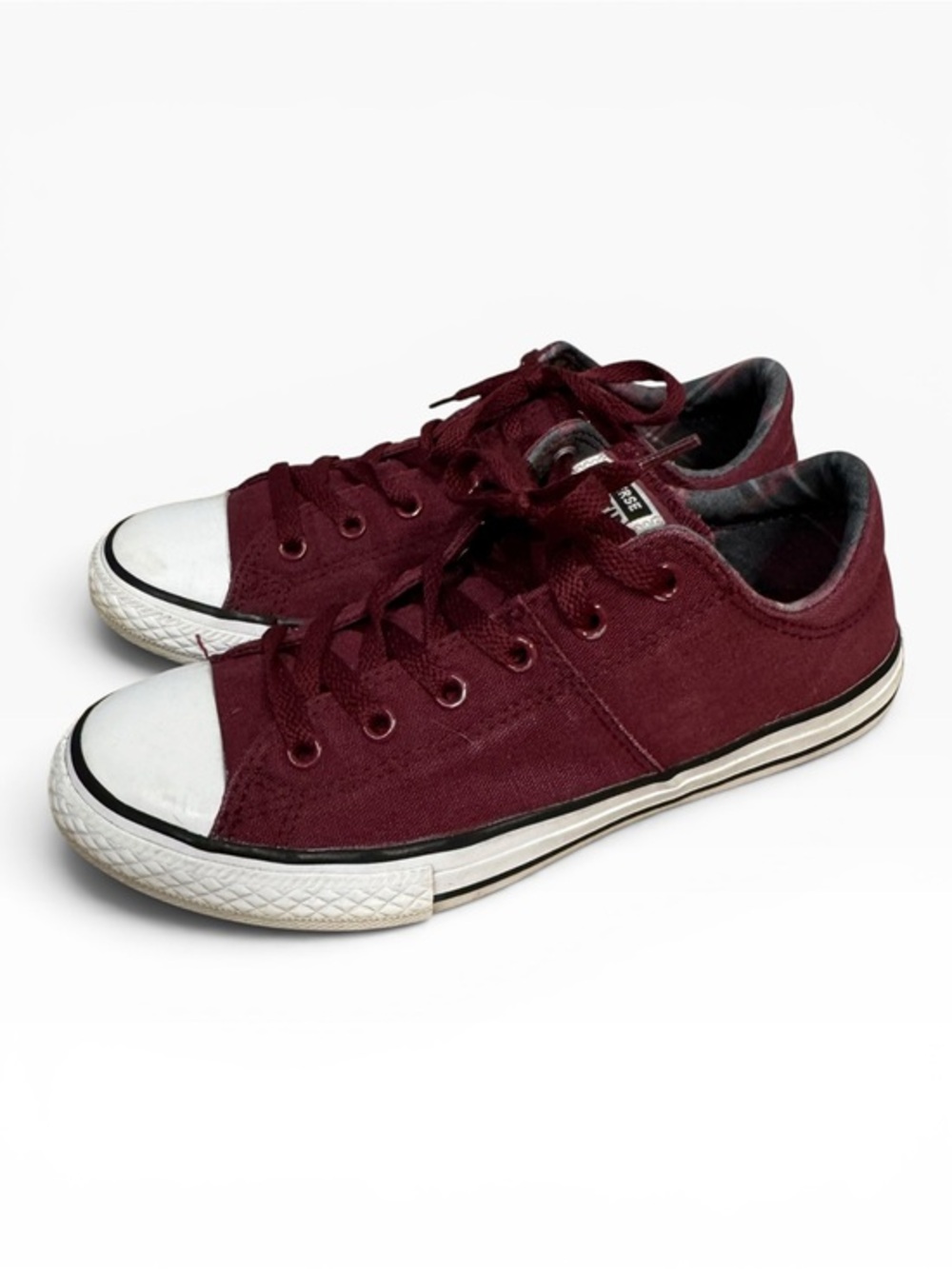 Converse Chuck Taylor All Star Madison Ox Burgundy Canvas Sneakers Womens Size 5